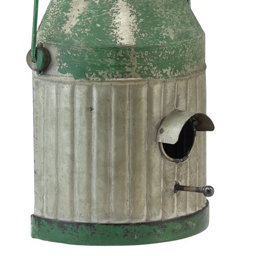 Floristik24 Bricco per il latte decorativo per casetta per uccelli da parete in metallo H26 cm