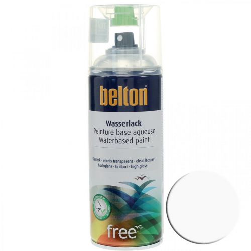 Bomboletta spray per vernice trasparente lucida a base d&#39;acqua senza cintura da 400 ml