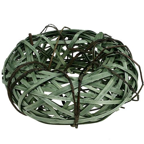 Floristik24 Ghirlanda di vimini piccola verde Ø28cm