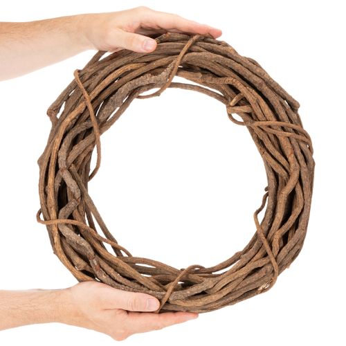 Ghirlanda di salice naturale, ideale per lavori di floricoltura, 40 cm. | Floristik24.it