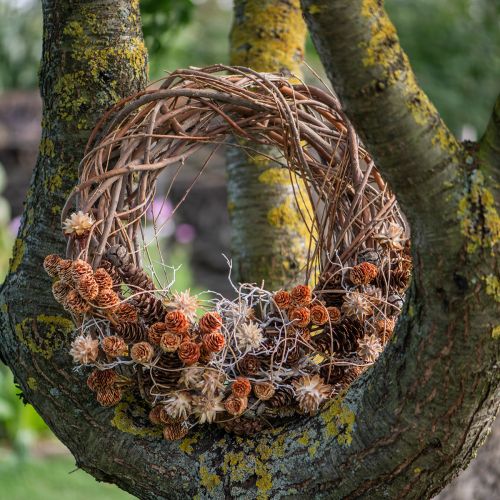 Prodotto Ghirlanda di salice naturale, ideale per lavori di floricoltura, 40 cm.