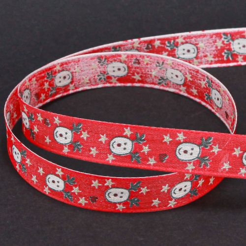 Prodotto Nastro natalizio con renna nastro decorativo rosso 15mm 18m