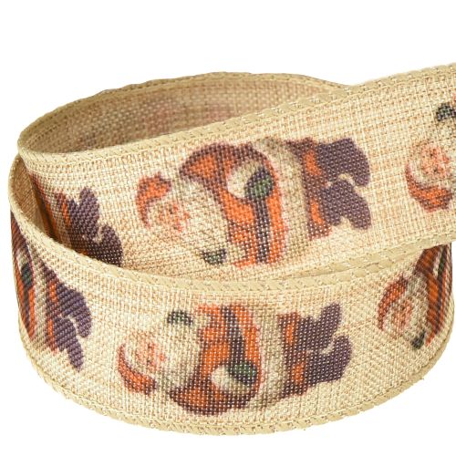 Prodotto Nastro natalizio rustico Babbo Natale 25mm 15m
