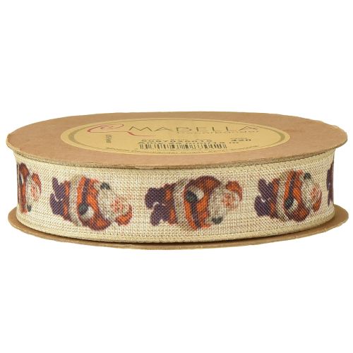 Prodotto Nastro natalizio rustico Babbo Natale 25mm 15m