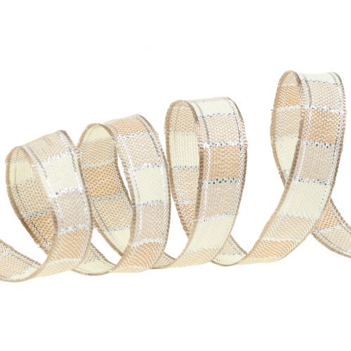 Floristik24 Crema natalizia 15mm 15m