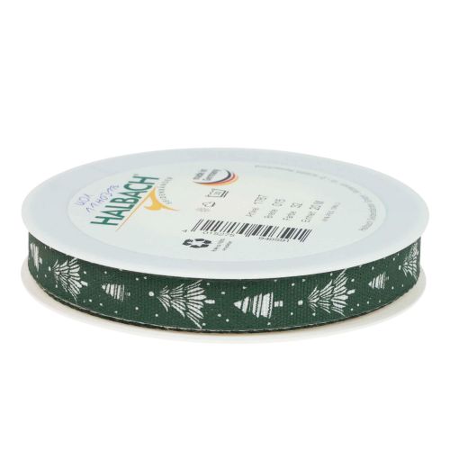 Prodotto Nastro natalizio con abeti nastro regalo verde 15mm 20m