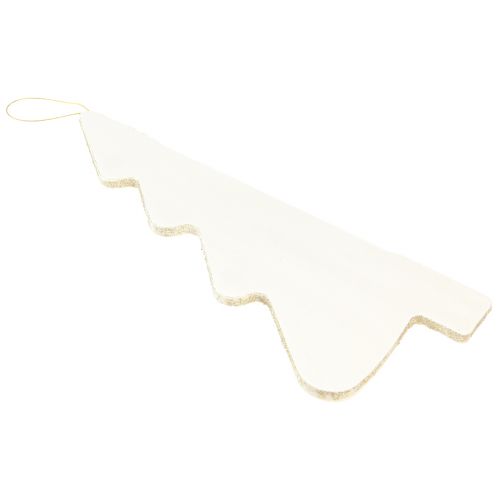 Prodotto Albero di Natale Carta Abete da appendere Bianco 40cm 2pz