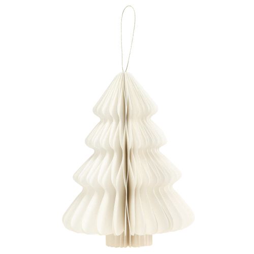 Prodotto Carta per albero di Natale Natale bianco argento 20 cm 5 pezzi