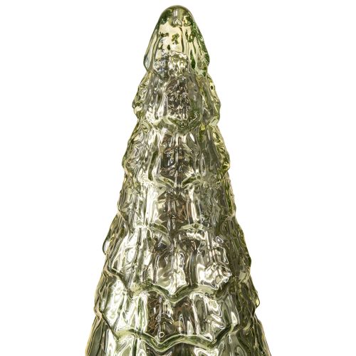 Floristik24 Albero di Natale con illuminazione a LED vintage verde oro 38cm
