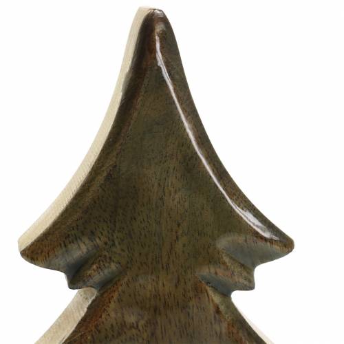 Floristik24 Legno di abete smaltato naturale, mango bianco H29cm