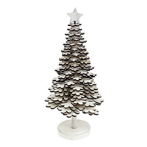Floristik24 Fiocchi di neve dell'albero di Natale bianco 25cm
