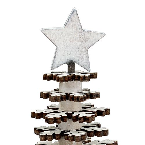 Floristik24 Fiocchi di neve dell'albero di Natale bianco 25cm