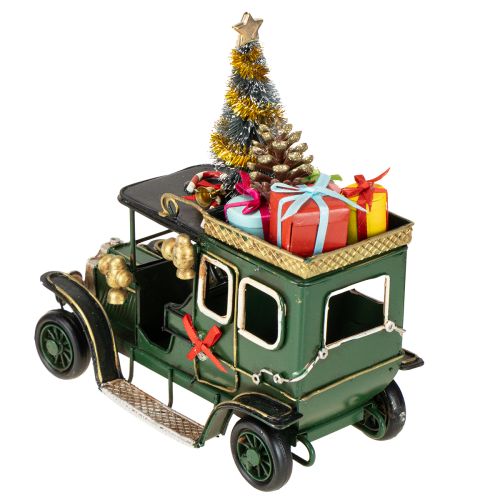 Prodotto Decorazione natalizia auto Auto natalizia vintage verde 15×7×16cm