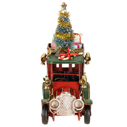 Prodotto Decorazione natalizia auto Auto natalizia vintage rossa 15×7×16cm