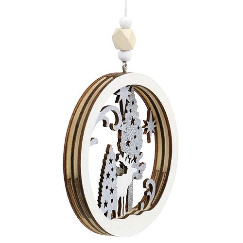 Floristik24 Decorazione natalizia da appendere Ø9,8cm 4 pezzi
