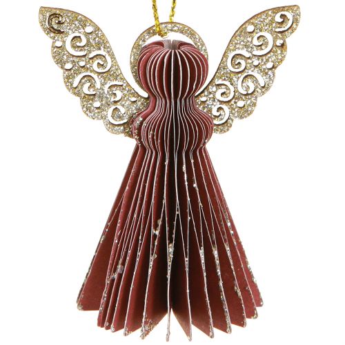 Prodotto Decorazioni natalizie in carta per alberi di carta Bordeaux 6 cm 12 pz