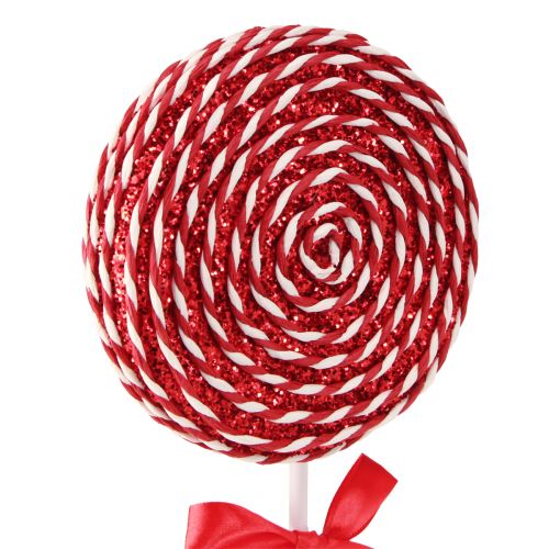 Prodotto Decorazione natalizia Lecca lecca in schiuma rossa bianca H36 cm 2 pezzi