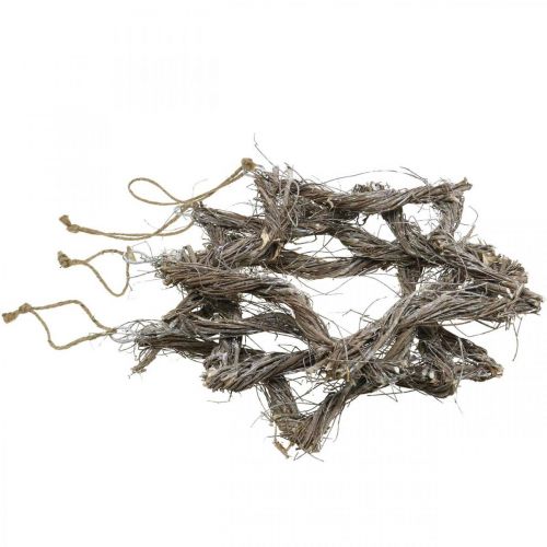 Prodotto Decorazione natalizia stella stelle bianche da appendere olmo 30cm 4pz