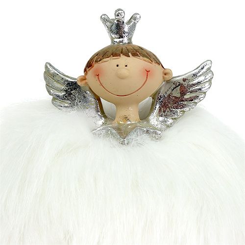 Floristik24 Angelo di Natale 20 cm bianco