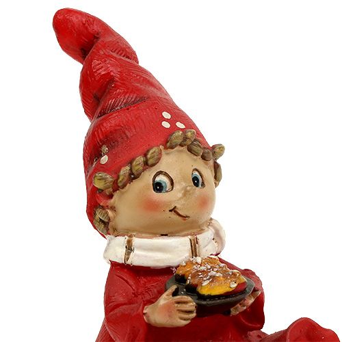 Floristik24 Figurine di Natale bambini 11 cm rosso 2 pezzi