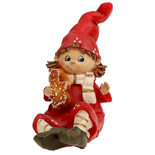 Floristik24 Figurine di Natale bambini 11 cm rosso 2 pezzi