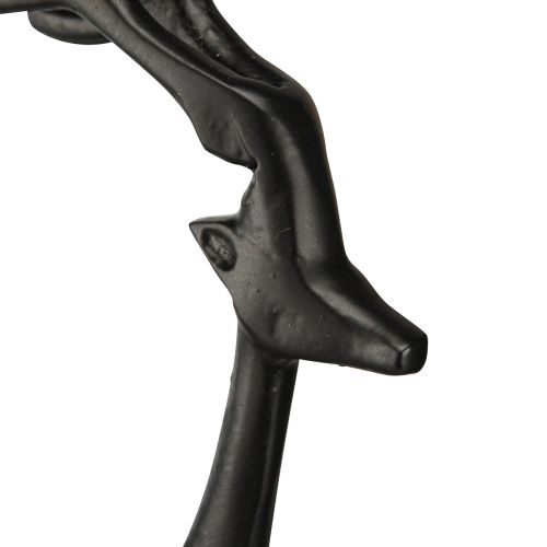 Floristik24 Figura natalizia renna decorazione metallo nero 17×8×38,5 cm
