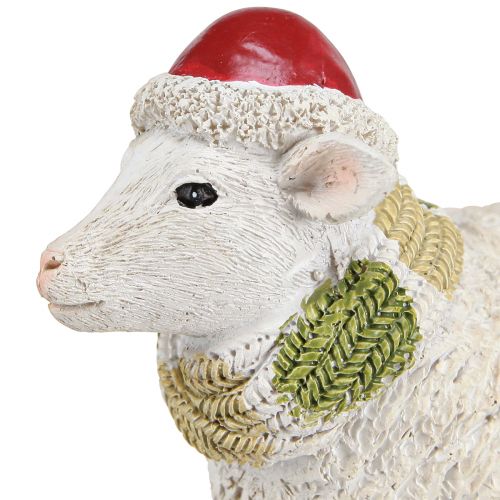 Prodotto Figure natalizie pecora con cappello e sciarpa L16cm 2 pezzi