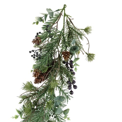 Prodotto Ghirlanda di Natale artificiale con bacche viola 180 cm