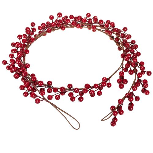 Prodotto Ghirlanda natalizia artificiale di bacche rosse 180 cm