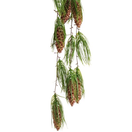 Ghirlanda natalizia artificiale abete verde 6 coni 78cm