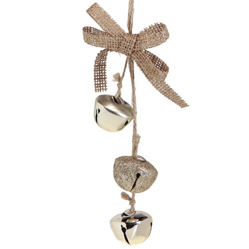 Campane di Natale Decorazioni per albero di Natale oro Ø3,5 cm 3 pezzi