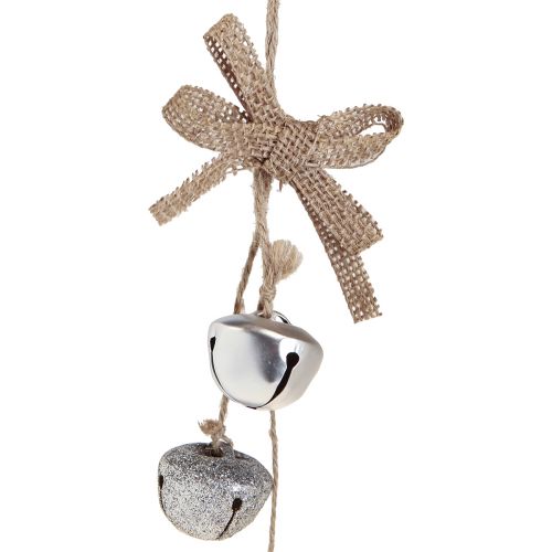 Prodotto Campane di Natale Decorazioni per l&#39;albero di Natale argento Ø3,5 cm 3 pezzi