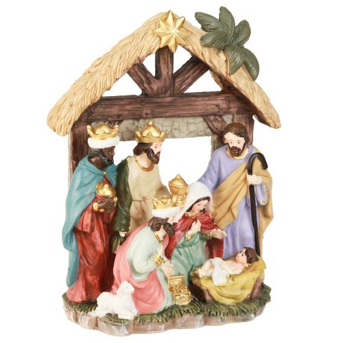 Presepe di Natale con figure Presepe di Natale 15,5×7×20 cm