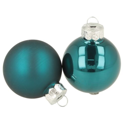 Palline di Natale, opache e lucide, piccole decorazioni natalizie, 4 cm, 24 pezzi