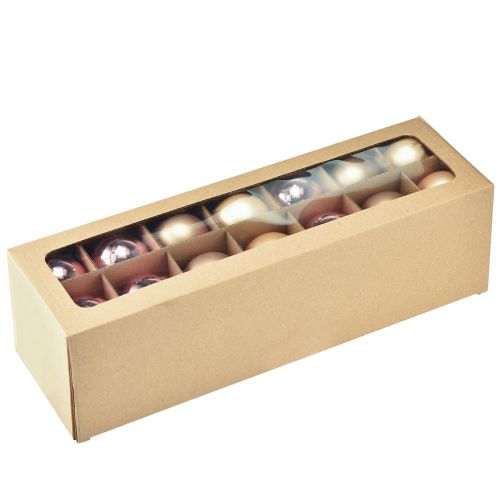 Prodotto Trio di palline di Natale oro e rosa – elegante set da 3 con lucentezza e stile 5 cm 24 pezzi