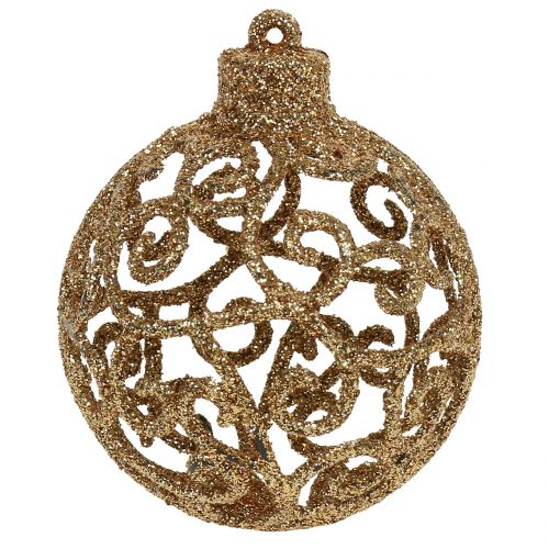 Floristik24 Pallina di Natale oro Ø6cm 16 pz