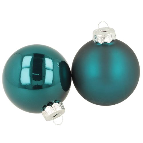 Palline di Natale, opache e lucide, decorazioni festive per l'albero di Natale, 6 cm, 24 pezzi