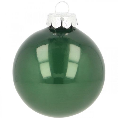 Prodotto Palline di Natale in vetro Palline per albero di Natale verde opaco Ø6cm 24 pezzi