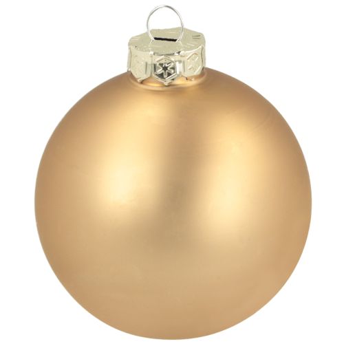 Prodotto Palline di Natale in vetro – opache e lucide in oro, rosa 7,5 cm 12 pezzi