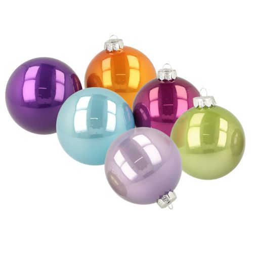 Palline di Natale lucide, set da 10, colori assortiti, 95 mm acquistare | Floristik24.it