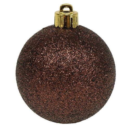 Floristik24 Palline di Natale mix marrone cioccolato Ø6cm 10pz