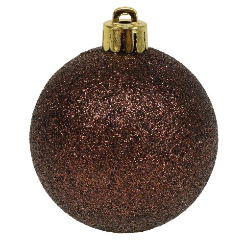 Prodotto Palline di Natale mix marrone cioccolato Ø6cm 10pz