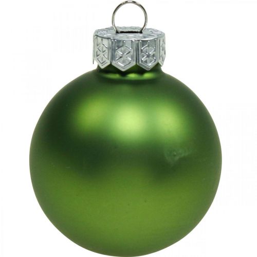 Prodotto Palline di Natale in vetro verde opaco/lucido Ø4cm 24 pz