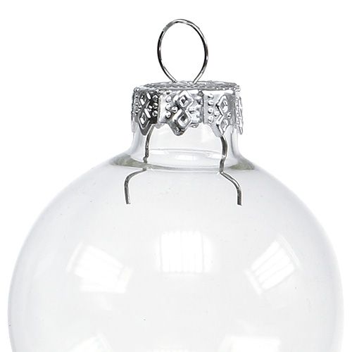 Prodotto Palla di Natale in vetro Ø4cm trasparente 24 pz