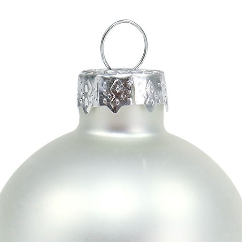 Prodotto Palla di Natale in vetro Ø6cm mix argento 24 pz