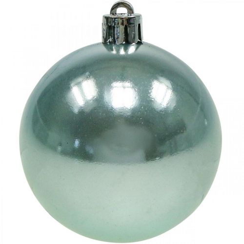Prodotto Palline di Natale plastica mix azzurro Ø6cm 10 pz
