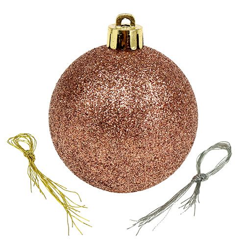 Floristik24 Palla di Natale plastica Ø6cm verde ass. 30 pz