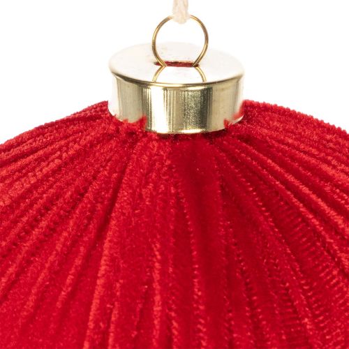 Grande pallina di Natale rossa