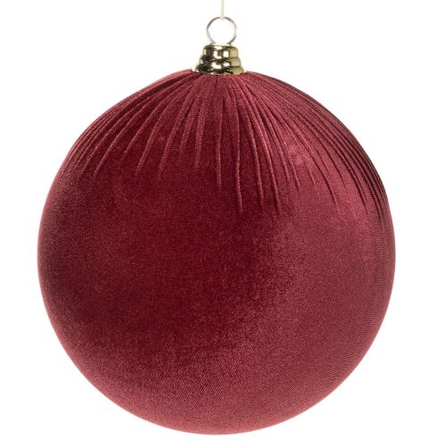 Grande ornamento natalizio in velluto rosso da appendere all'albero di Natale, 25 cm, 2 pezzi acquistare | Floristik24.it