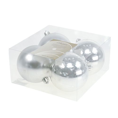 Prodotto Palla di Natale argento Ø10cm 4 pezzi